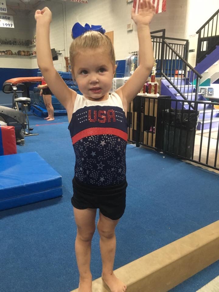 Athletically dressed child